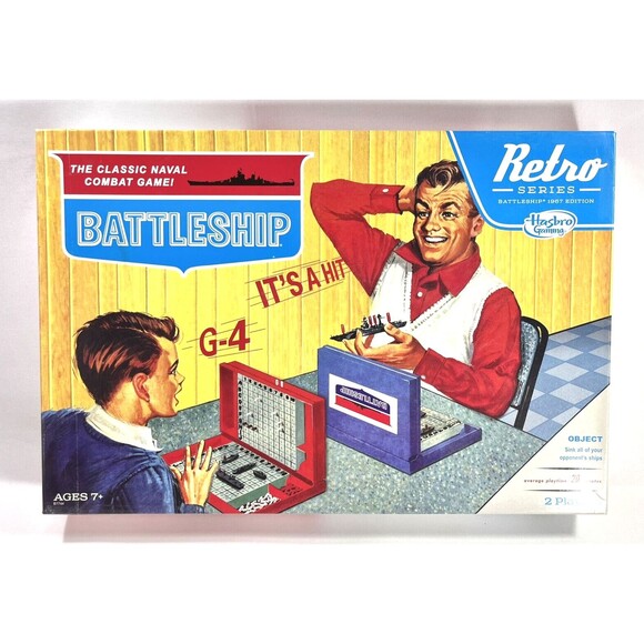 Retro Series Battleship Game Retro Series 1967 Edition 2015 Complete - Picture 1 of 16